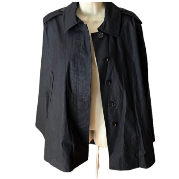 Marc by Marc Jacobs size  large black lightweight waterproof cape fits MED to XL - Picture 4 of 15